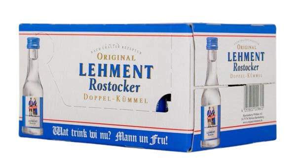 Paket [24 x 0,02L] Lehment Rostocker Doppelkümmel - 0,48L 38% vol